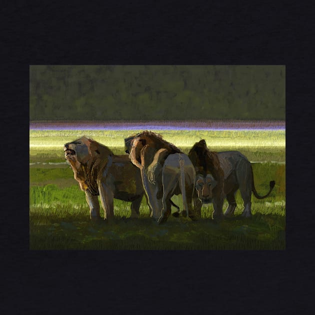 Lion Trio by David Kennett